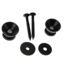 Pair GUITAR STRAP BUTTONS Lock END PINS W Screws & Pads