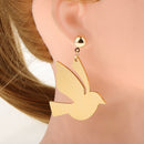 Dove Stud Dangle Earrings Pigeon Earrings Bird Earrings Peace Love Jewelry