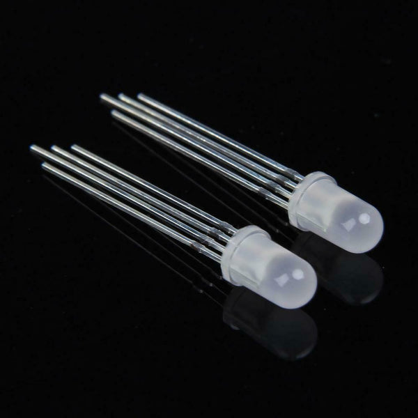100Pcs Ultra-Bright 5mm 4 Pin RGB Diffused Common Anode LED Red Green Blue A#S