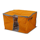 Orange Quilt Blanket Pillow Under Bed Storage Bag Box Container Non-woven F