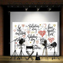 Valentines Day Theme Studio Digital Photo Canvas Background Cloth Backdrop A