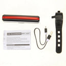USB Rechargeable Rear Bike Tail Light  COB LED Bycicle Light red