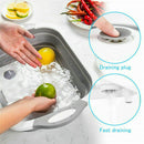 Foldable Chopping Board Drain Basket Multi-Function 3 In 1 Sink Cutting Board Hn