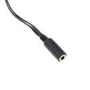5 Pieces Audio Headphone Mic Splitter Cable Female to 2 Dual Male
