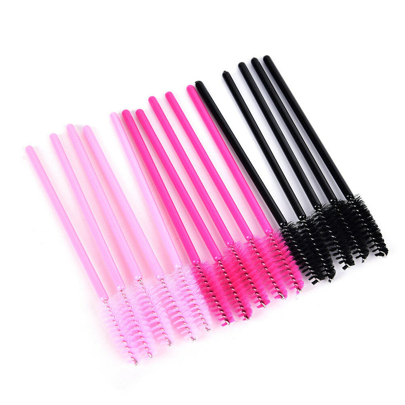 50Pcs Disposable Eyelash Brush Mascara Wands Applicator Spoolers Makeup TooF Nw