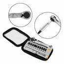 12 in 1 Mini 1/4" Rapid Ratchet Socket Wrench & Screwdriver Bit Set Repair Tools