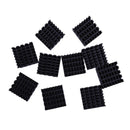 10 Pcs Black Aluminum Cooler Radiator Heat Sink Heatsink 20mm x 20mm x 10mm X7N3