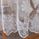 White Christmas Snowflake Floral Lace Rectangular Tablecloth for Wedding Pa E1K5