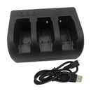 Three Port Battery Charger Holoder For GoPro Hero 8 Camera Accessories