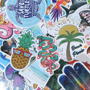 100Pcs Colorful Vacation Cute Stickers Scrapbook Suitcase Laptop Guitar Stick-OZ
