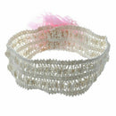 hair band floral pattern pink for baby
