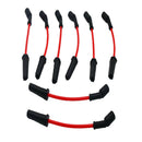 Set of 8 Racing Ignition Spark Plug Wire Set Red 10mm for Chevrolet LS1