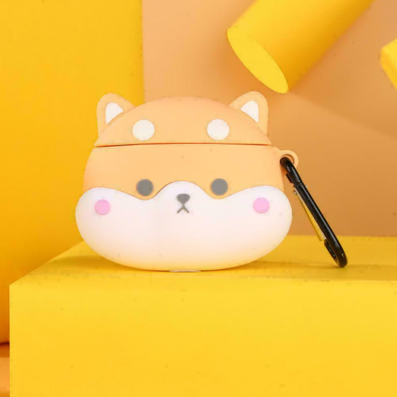 For AirPods Pro 3 Silicone Protective Cover Case Cute Dog Keychain U4P6 A3O7