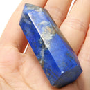 Natural Rock Lapis Lazuli Quartz Crystal Stone Point Healing Wand Obelisk Decor