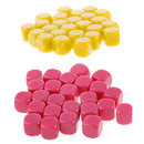 50 Pieces Opaque Blank Dice D6 for D&D RPG MTG Party Games Yellow + Rose Red