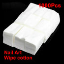 New 1000pcs UV Gel Tips Cotton Nail Polish Cleaner Remover Wipes Lint Free White