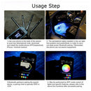 4 x 9LED APP Control Colorful RGB Car Interior Floor Atmosphere Light Strip MO
