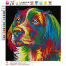 DIY 5D Diamond Embroidery Painting Colorful Dog Cross Stitch Craft Home