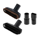 4pcs 32mm Dia. Vacuum Dusting Power Brushes Hose Adapters Set Universal Type