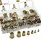 150PCS Plated Carbon Steel Rivet Nut M3 M4 M5 M6 M8 M10 M12 Flat Head Threa