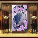 DIY Diamond mbrodery Painting Cross Stith Flower Peacock Home Decoration
