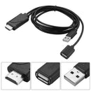 2 In 1 Usb Female To Hdmi Male Hdtv Adapter Cable For Ios 8.0 & Android Phonesp