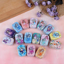 Mermaid mini tin box Sealed jar packing boxes jewelry candy box small storage Hn
