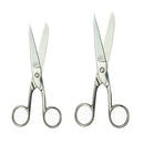 2pcs Stainless Steel Straight Scissors Dressmaker's Shear for Home Cutter