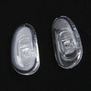 25 Pair Screw in Soft Silicone Non-slip Glasses Nose Pads Oval F2B1