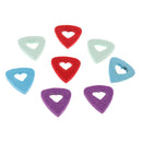 8pcs Hollow Heart Felt Picks Plectrum for Acoustic Electric Guitar 3mm Thick