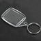 50x Clear Acrylic Plastic Blank Keyrings Insert Passport Photo Keychain Key K8N1