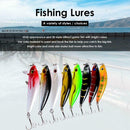 8pcs Bionic Minnow Fishing Lures Wobblers Artificial Hard Baits Treble Hook