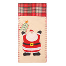 Christmas Plaid Wine Bottle Cover Champagne Cover Home Decor (Santa Claus)
