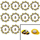 100Pce Tiny Wooden Bee Flatback Embellishment for Craft Scrapbooking DIY De