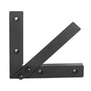 Aluminium Alloy 45 90 Degree Right Angle Ruler CNC Machined Small Size Black