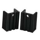 10pcs Black 20x15x10mm Aluminum Heat Sink Cooling Fin for TO-220 Triode IC