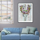 5D DIY Full Drill Diamond Painting Antler Embroidery Mosaic Craft Kit Decor