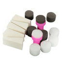 1 Set 15pcs Nail Art Sponge Stamp Stamper Shade Transfer Template Polish Ma T7Z5