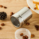 Stainless Steel Flour Sifter Icing Sugar Powder Tube Net Sieve Dredger Choc N6M6