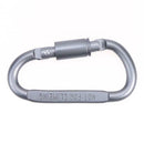 D-Shaped Aluminum Alloy Carabiner Screw Lock Hook Clip Key Ring Outdoor