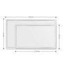 Auto Stainless Steel Makeup Mirror Car Interior Rectangle Sun Visor Decorative