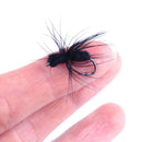 40 Pieces Black Single Hook Fly Fishing Trout Flies Fly Tackle Set Fly Fish