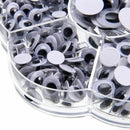 700pcs Sew-on Wiggly Wobbly Googly Eyes Scrapbooking Crafts 4-12mm