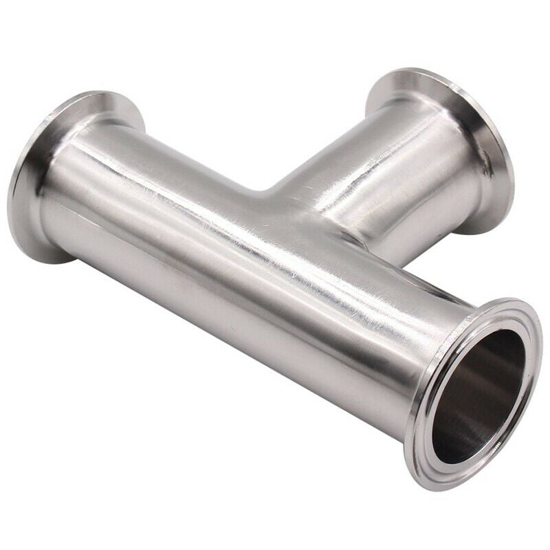 1.5Inch 38Mm Sanitary Tri Clamp 3 Way Tee 304 Stainless Steel Sanitary Ferr F8X5