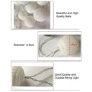 20 Leds Cotton Ball String Lights Ac & Battery Fairy Lights Outdoor Decorat O2O3