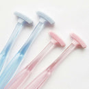 1xplastic tongue tounge cleaner scraper dental care oral hygiene mouth Bj