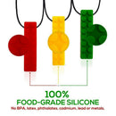 Baby Teething Silicone Blocks Teether Necklace Molar Sticks Children Biting
