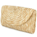 Straw Clutch Purses For Women Summer Beach Handbags, Wedding Envelope Walle