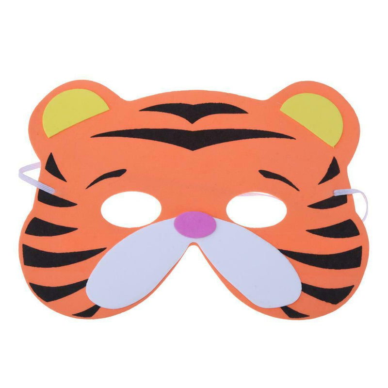 12pcs Cartoon 0-18Y Children Assorted EVA Foam Animal Masks Set Party Prop