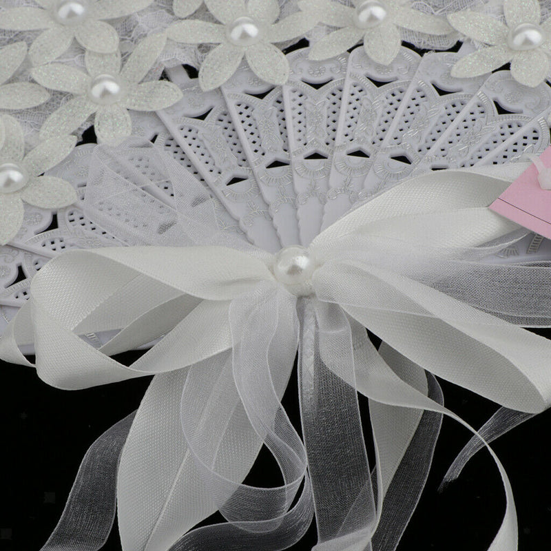 Unique Style White Hand Fan for Outdoor Event /Table Setting/Wall
